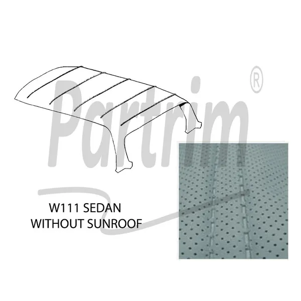 MERCEDES W109 HEADLINER SILKEGRÅ