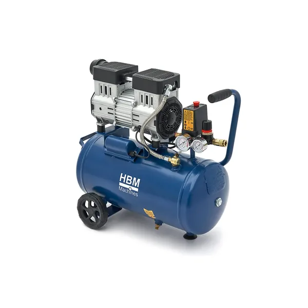 Stillegående kompressor, 24 liter