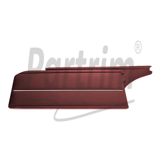 MERCEDES W109 LANGE DØRPANELER BURGUNDY MED NIKKEL 4 STK (2 FRONT - 2 BAK)