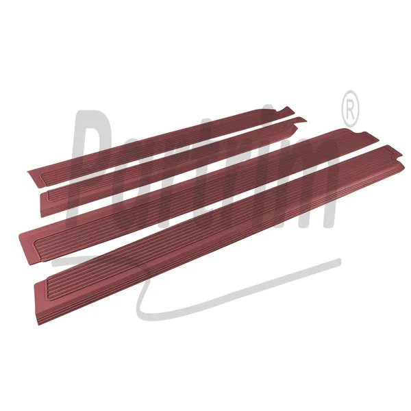 MERCEDES W109 DØRTERMSKJEKK BURGUNDY 4 STK
