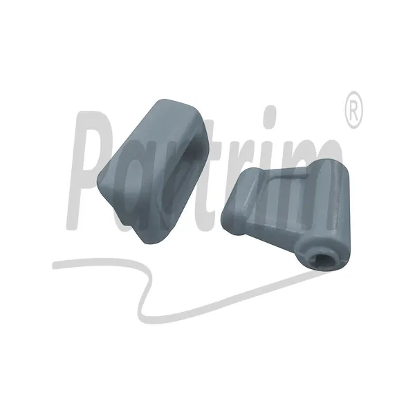 MERCEDES R107 SUNVISOR CLIPS GRÅ 1 SETT