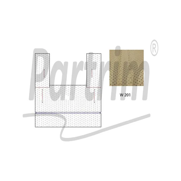 MERCEDES W201 HEADLINER MED SOLTAK