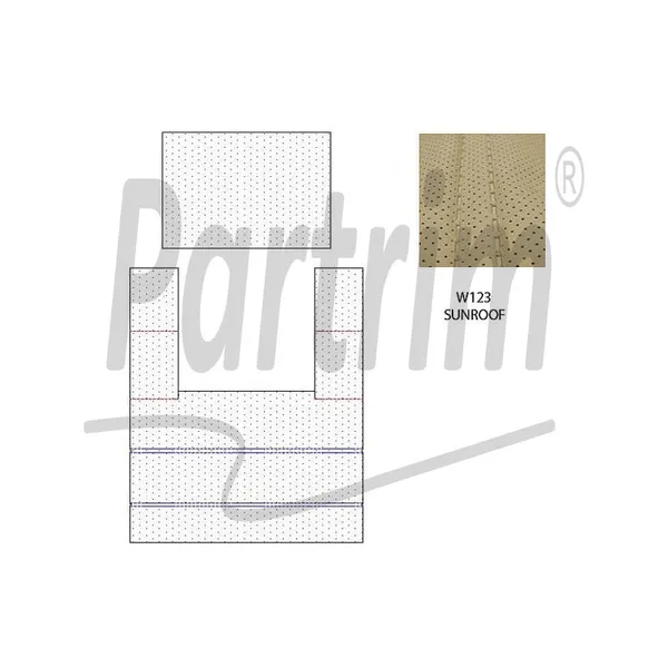 MERCEDES W123 SEDAN HEADLINER MED SOLTAK