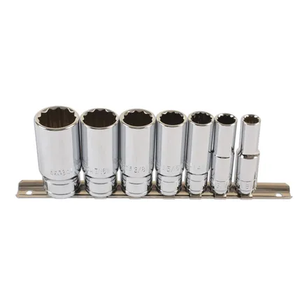 Langpipesett whitworth 3/8", 7 deler