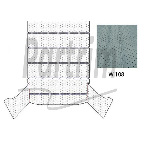 MERCEDES W108 HEADLINER SILKEGRÅ
