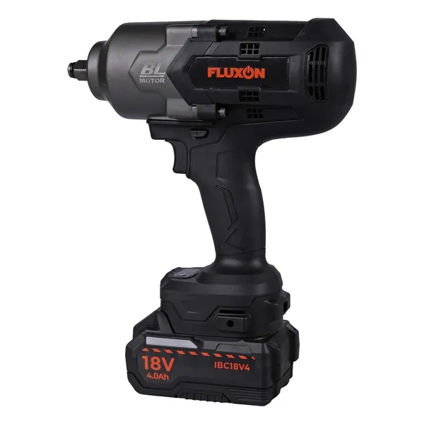 Fluxon batteridrevet muttertrekker 1/2 tomme, 1700 Nm, 2 x 4 Ah