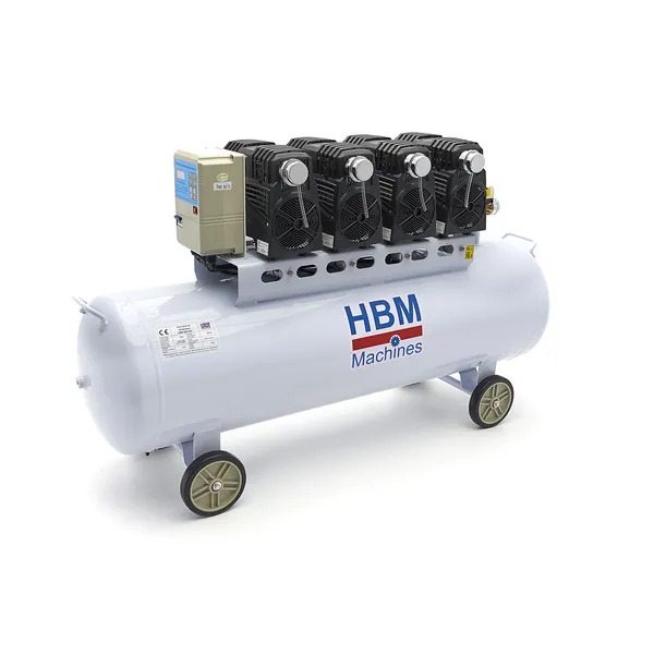 Stillegående kompressor, 4 hk./200 l. 
