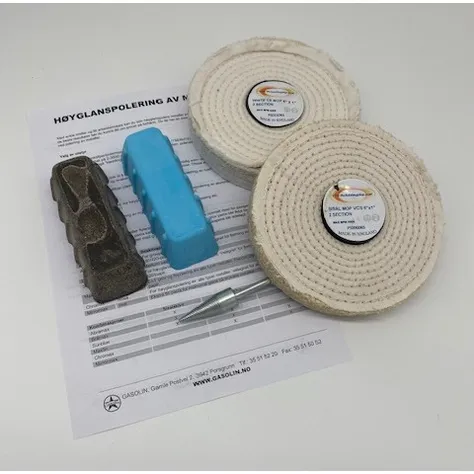 Polersett for stål og rustfritt