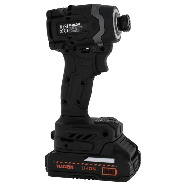 Fluxon slagskrutrekker 230 Nm med 1 x 2 Ah og lader