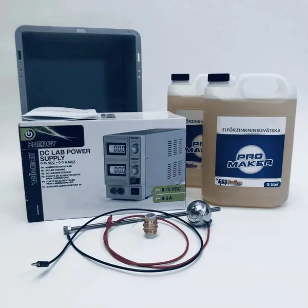 Elektroforzinking startpakke – Mellomstor