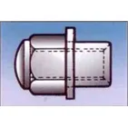 Hylsemutter flat skive 1/2" unf