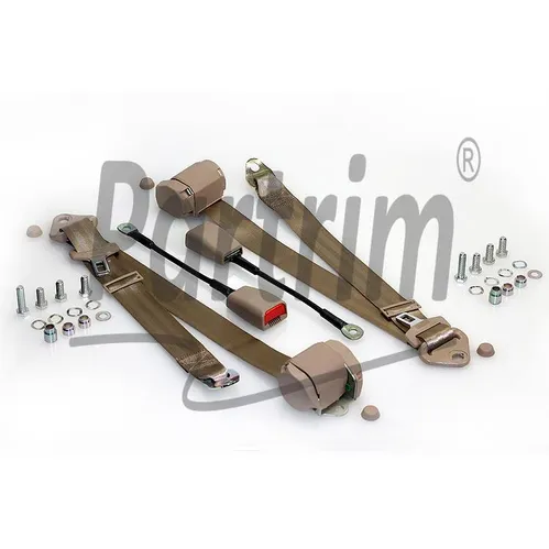 VW OLD BEETLE 1200 - 1300 -1302 - 1500 - 1303 SETEBELTE 3 Punkts Automatisk BEIGE 2 STK