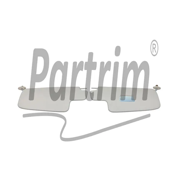 VW BEETLE MED SPEIL SEDAN SUNVISOR CREAM 8-1967 And Later & CONVERTIBLE 8-1972 og senere modeller