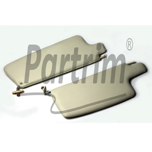 VW OLD BEETLE 1300 - 1303 CABRIO SUNVISOR SET CREAM UTEN SPEIL