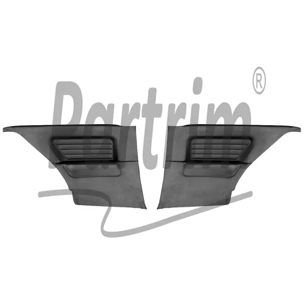 BMW E30 COUPE SIDEPANELER BAK SET R&L SVART
