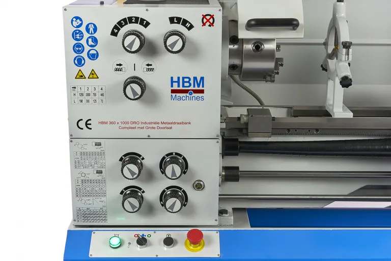 Dreiebenk 360x1000 mm. m/52 mm. spindelboring, 230V