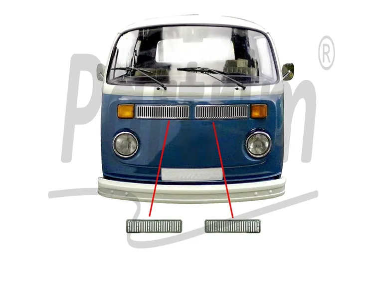 VW T2 FRONT LUFTGRILL 2 STK
