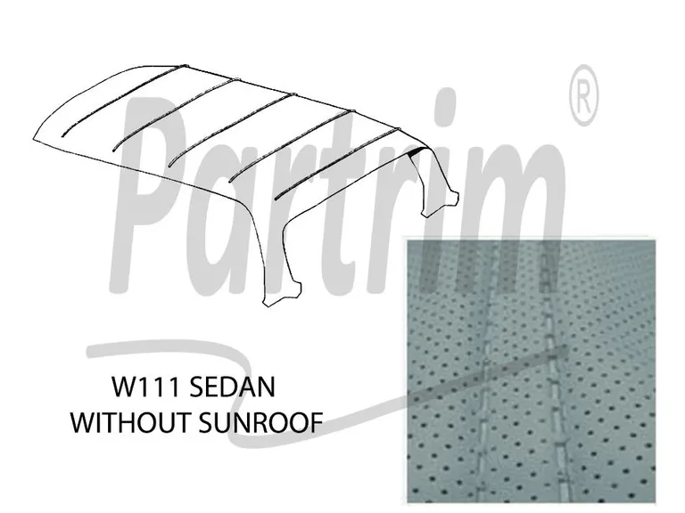 MERCEDES W109 HEADLINER SILKEGRÅ