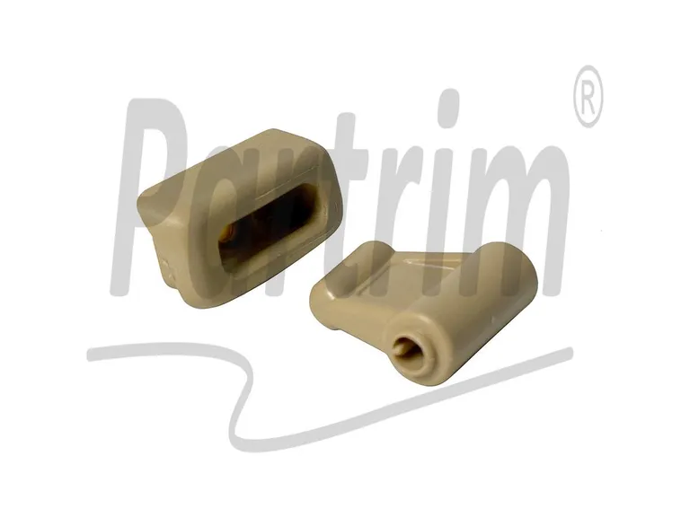 MERCEDES R107 SUNVISOR CLIPS BEIGE 1 SETT