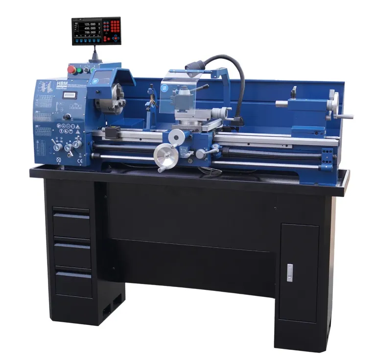 HBM dreiebenk 320x900 mm. m/digitalavlesning og frekvensomformer