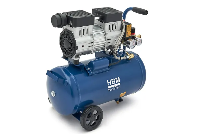 Stillegående kompressor, 24 liter