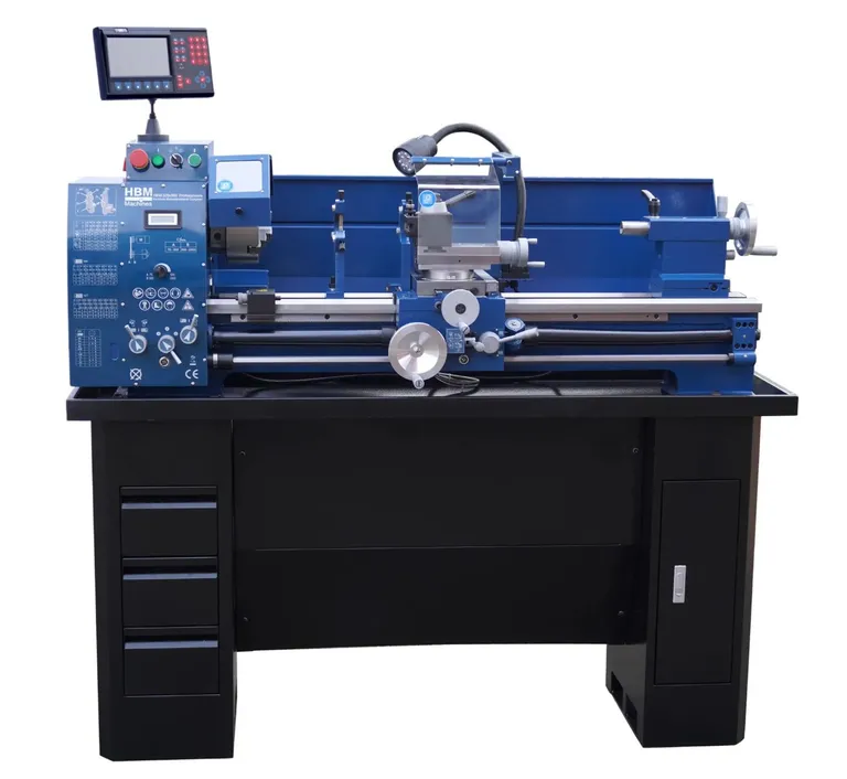 HBM dreiebenk 320x900 mm. m/digitalavlesning og frekvensomformer