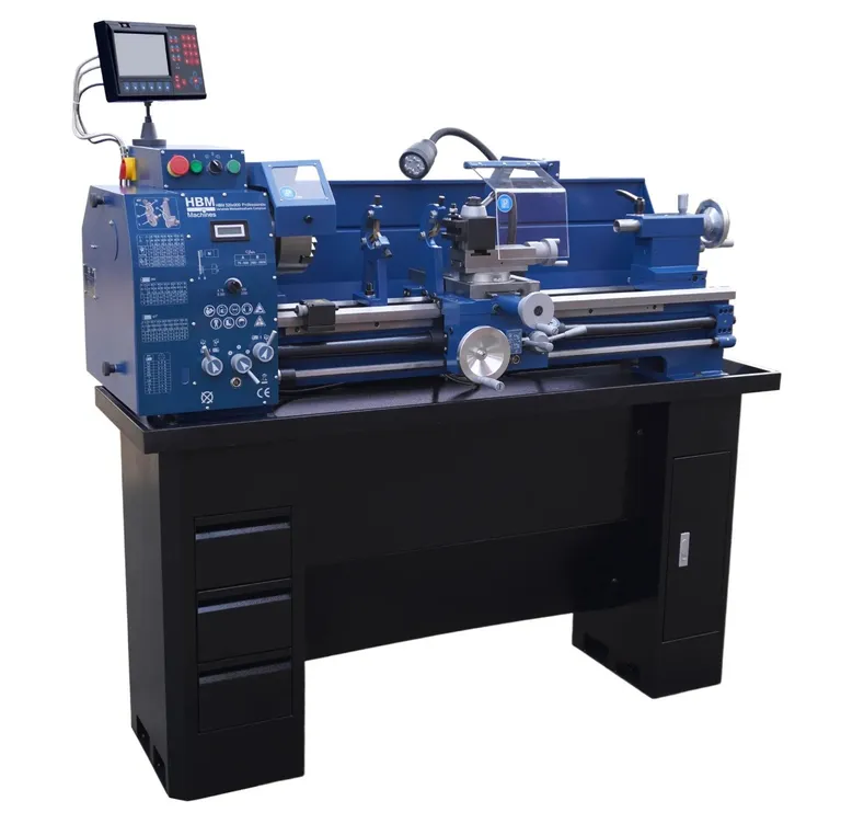 HBM dreiebenk 320x900 mm. m/digitalavlesning og frekvensomformer