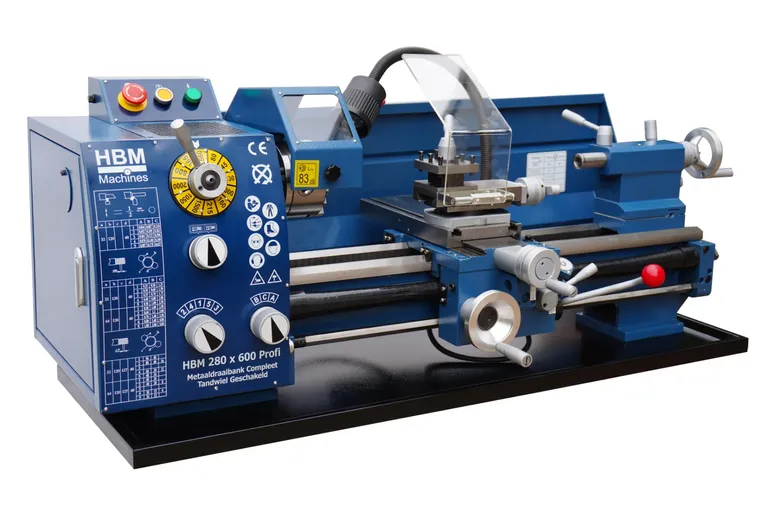 Dreiebenk m/girkasse, 280x600 mm.