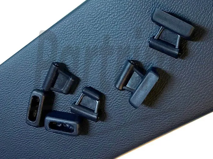 MERCEDES R107 SUNVISOR CLIPS MØRKEBLÅ 1 SETT