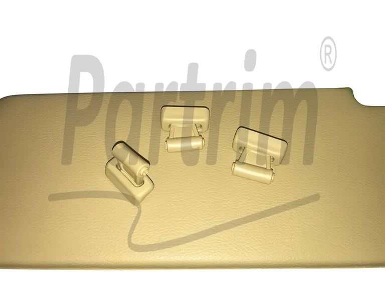 MERCEDES R107 SUNVISOR CLIPS BEIGE 1 SETT
