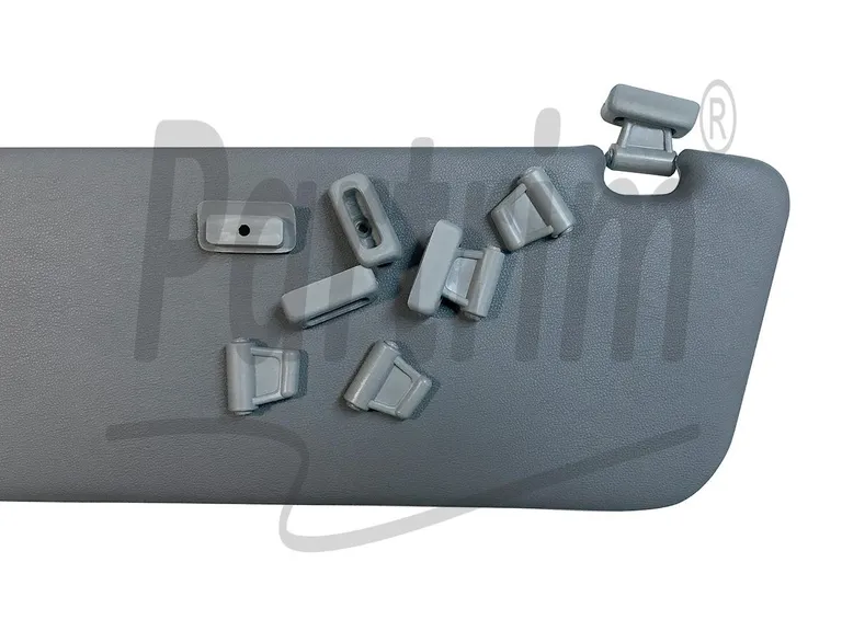 MERCEDES R107 SUNVISOR CLIPS GRÅ 1 SETT