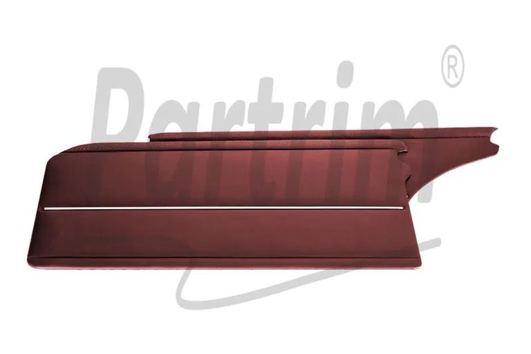 MERCEDES W109 LANGE DØRPANELER BURGUNDY MED NIKKEL 4 STK (2 FRONT - 2 BAK)