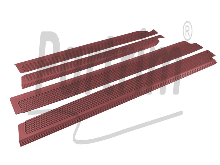 MERCEDES W109 DØRTERMSKJEKK BURGUNDY 4 STK