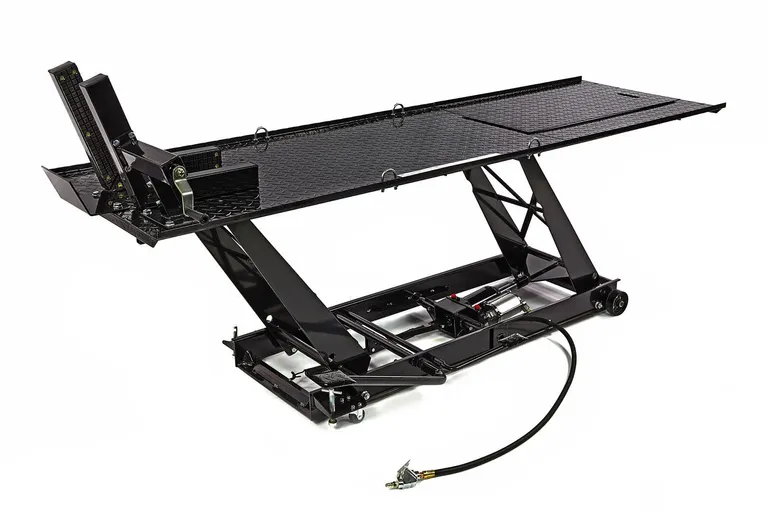 MC-løftebord, lufthydraulisk 450 kg, sort