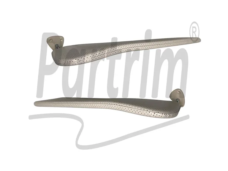 MERCEDES W108 SUNVISOR SET PERFORERT KREM