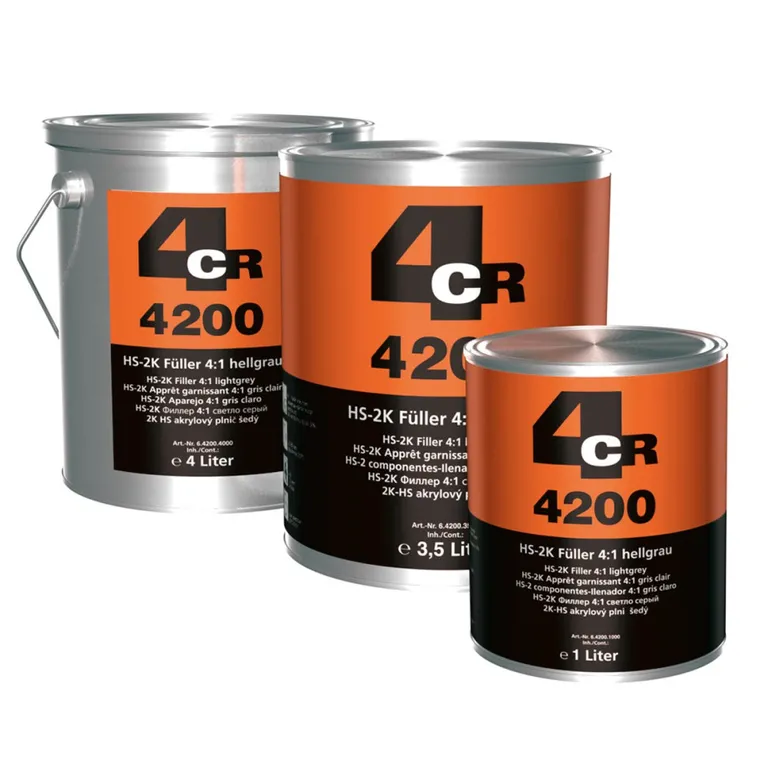 4CR 4200.1000 2K Premium HS Fyller Lys Grå 4:1 - 1L