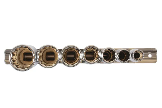 Langpipesett whitworth 3/8", 7 deler