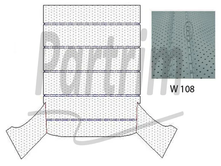 MERCEDES W108 HEADLINER SILKEGRÅ