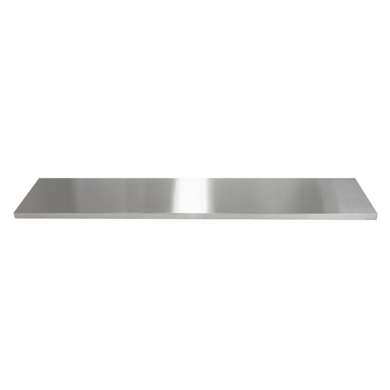 Benkeplate rustfritt stål 1361 x 463 x 38mm