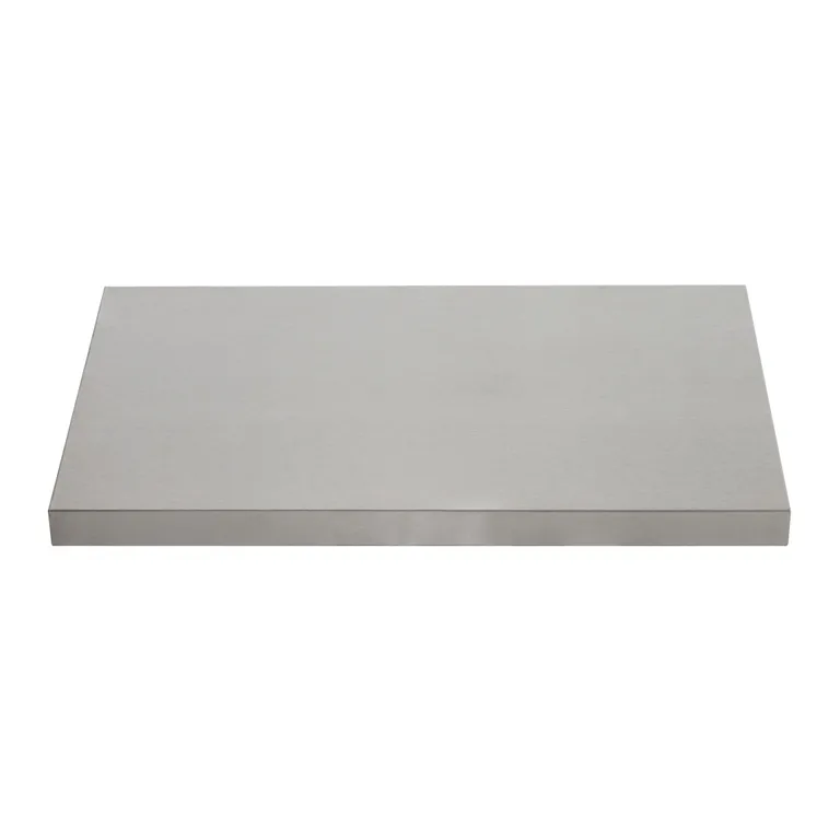 Rustfritt stålplate 680 x 463 x 38mm