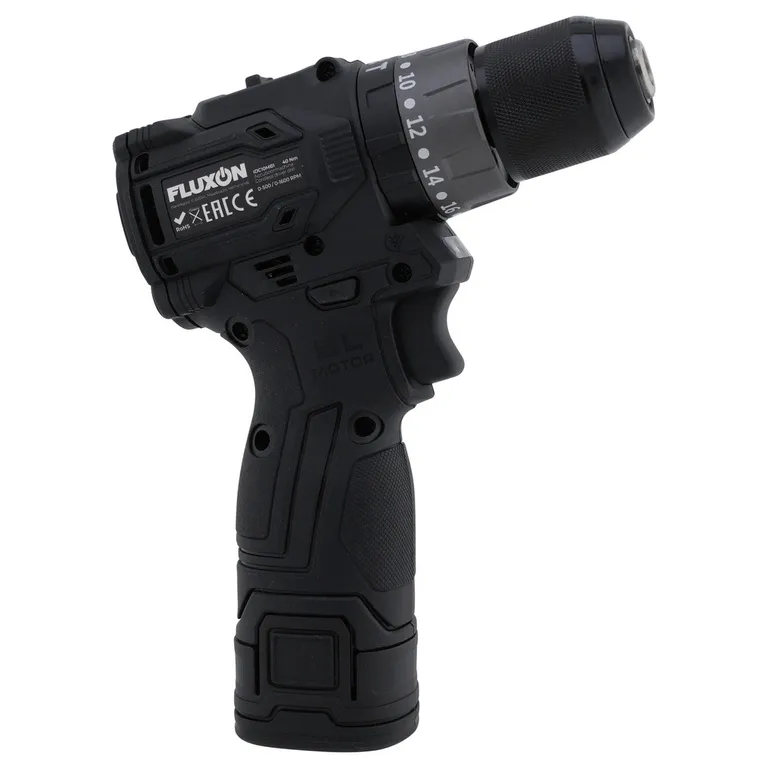 Fluxon børsteløs bormaskin 10 mm, 16 V