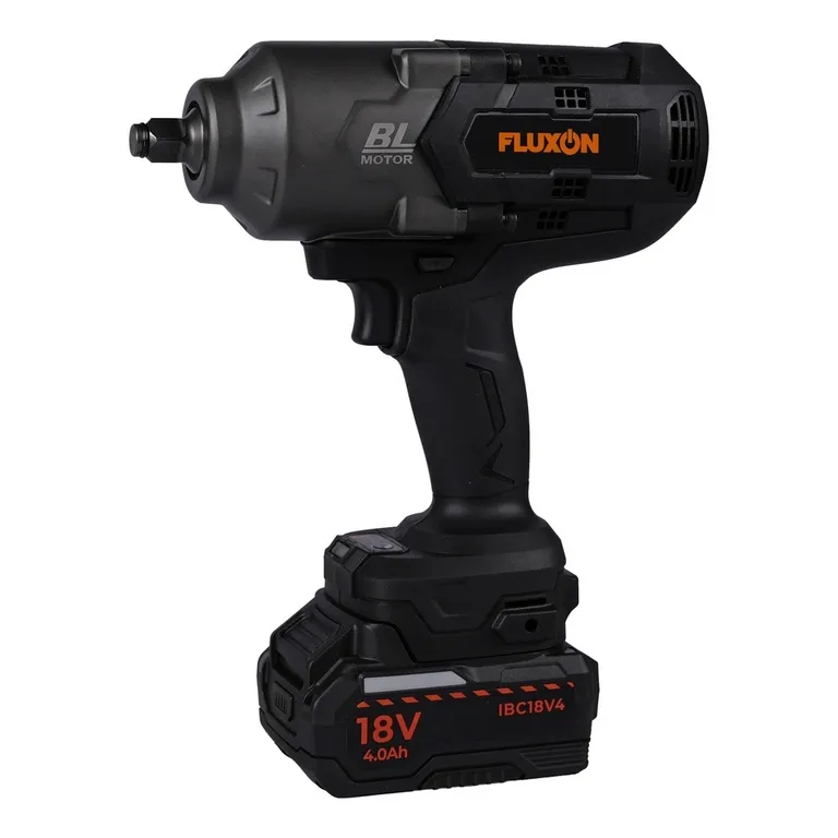 Fluxon batteridrevet muttertrekker 1/2 tomme, 1700 Nm, 2 x 4 Ah