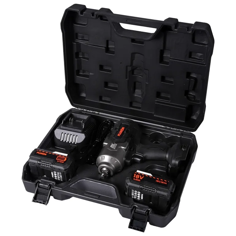 Fluxon batteridrevet muttertrekker 1/2 tomme, 1700 Nm, 2 x 4 Ah
