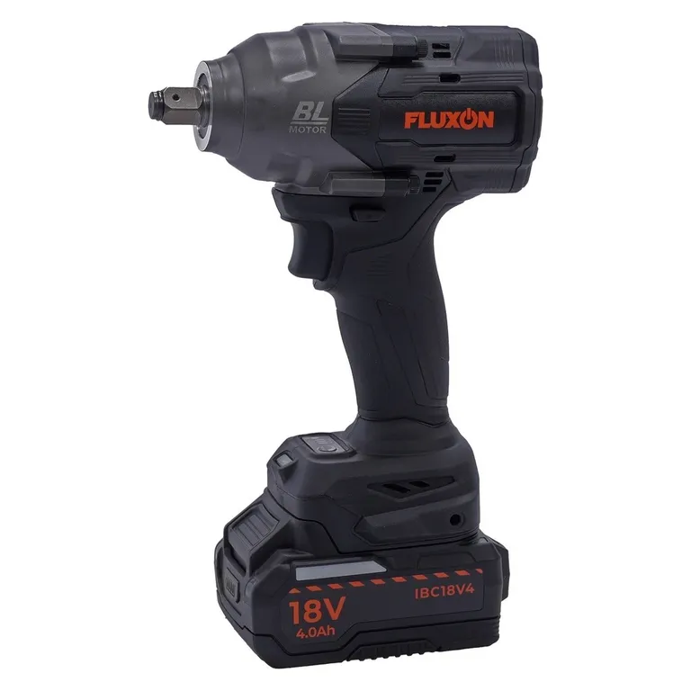 Fluxon batteridrevet muttertrekker 1/2 tomme, 1080 Nm, 2 x 4 Ah