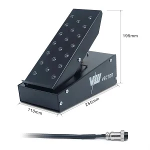 Fotpedal for Vector TIG-apparater, med hun-kontakt