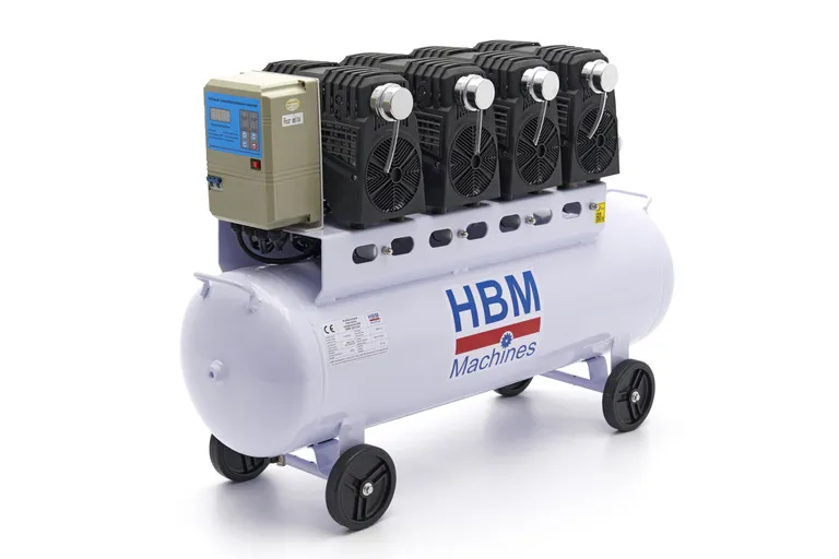 Stillegående kompressor, 4 hk./80 l. 