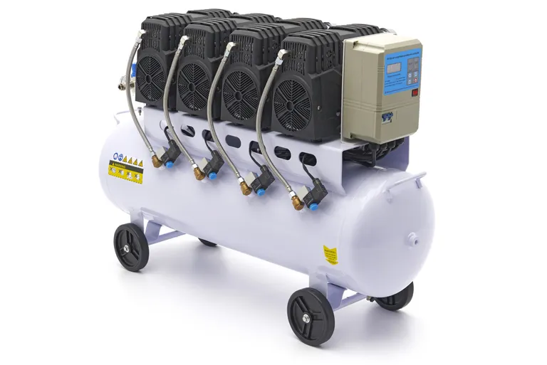 Stillegående kompressor, 4 hk./80 l. 