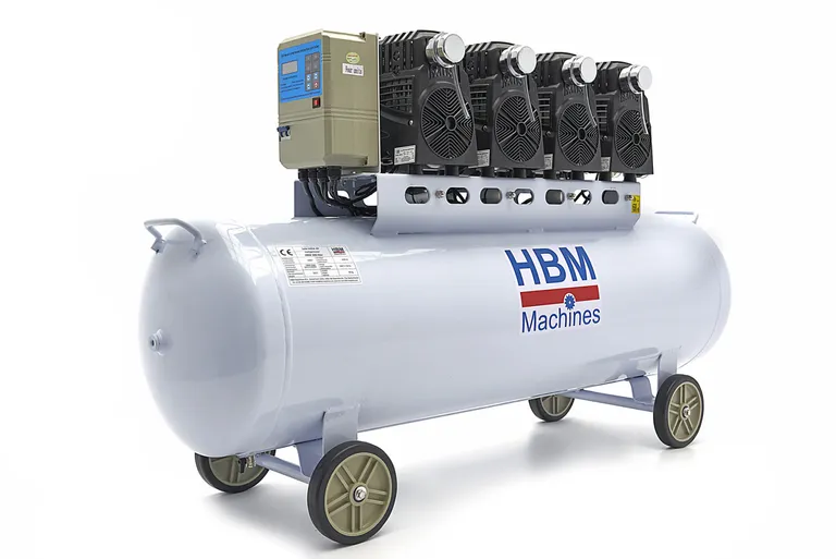 Stillegående kompressor, 4 hk./200 l. 