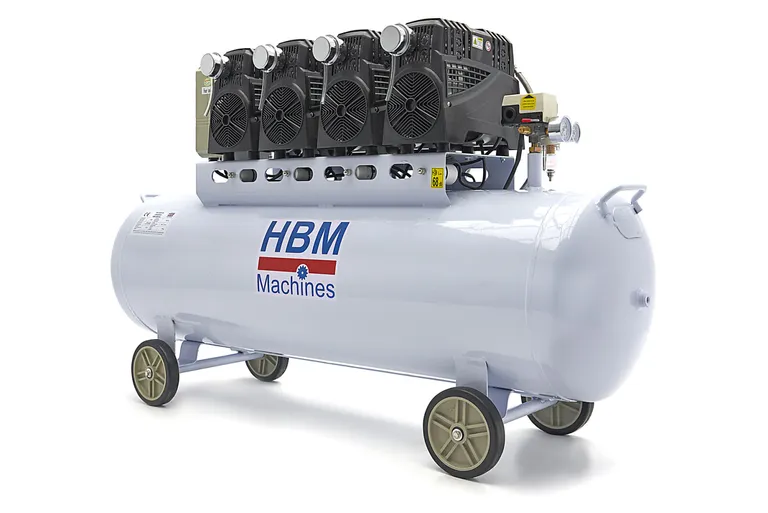 Stillegående kompressor, 4 hk./200 l. 