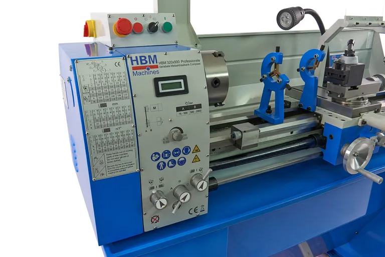 HBM Dreiebenk 320x900 m/frekvensomformer